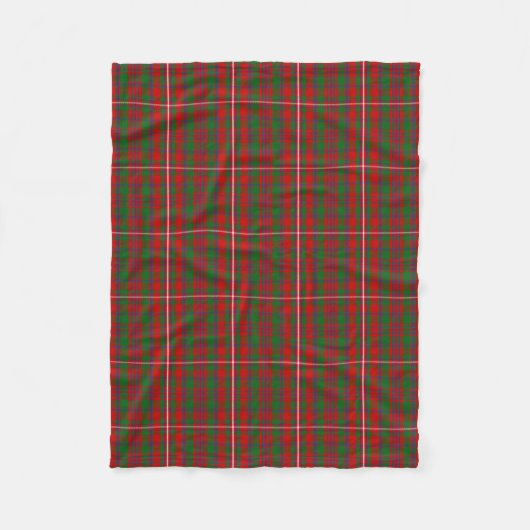 Scottish Clan MacKinnon Tartan Pset Fleece Deken (Voorkant)