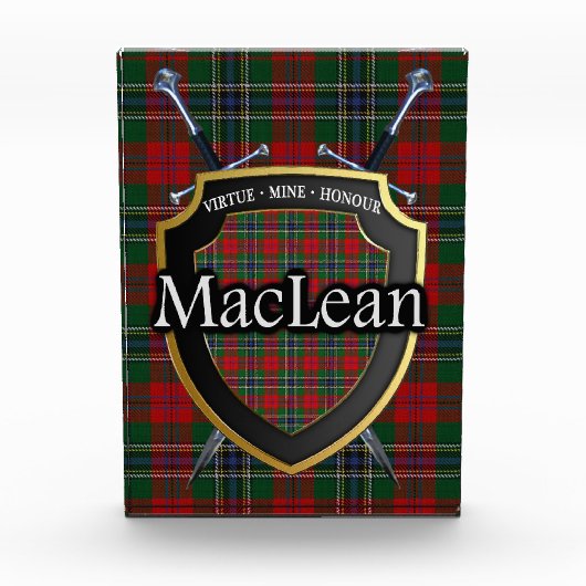 Scottish Clan MacLean Tartan Fotoblokken (Voorkant)