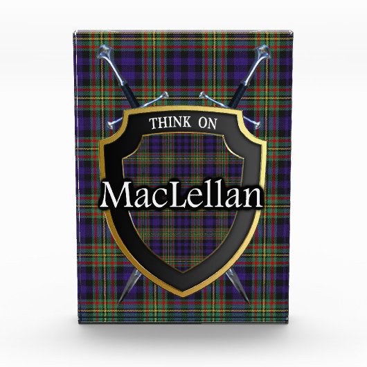 Scottish Clan MacLellan Tartan Fotoblokken (Voorkant)