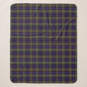 Scottish Clan MacLellan Tartan Pset Sherpa Deken