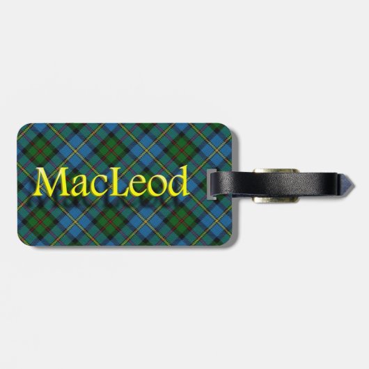 Scottish Clan MacLeod Bagagelabel (Achterkant horizontaal)