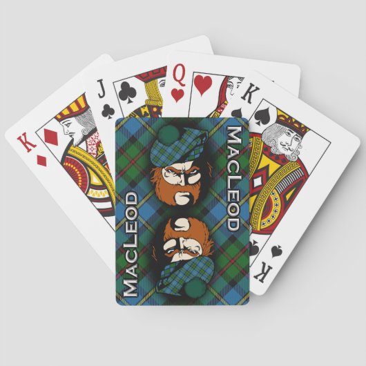 Scottish Clan MacLeod of Harris Tartan Deck Pokerkaarten (Achterkant)