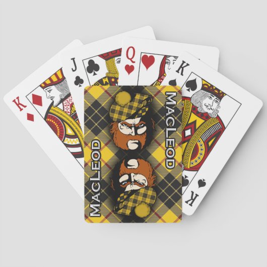 Scottish Clan MacLeod of Lewis Tartan Deck Speelkaarten (Achterkant)