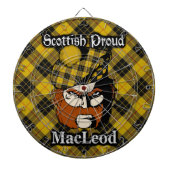 Scottish Clan MacLeod Tartan Dartboard Dartbord (Voorkant)