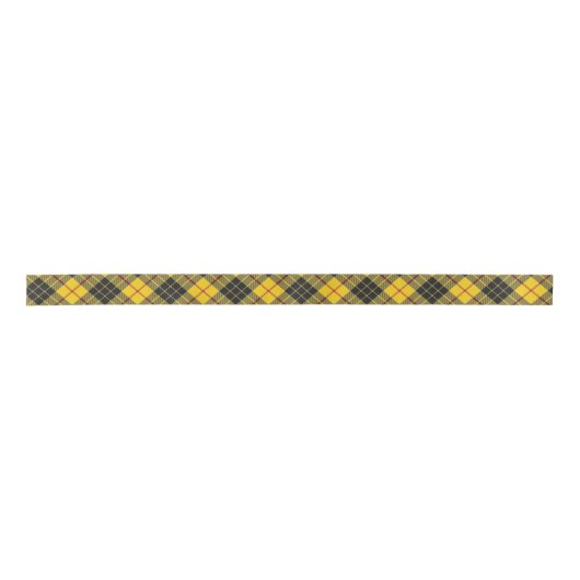 Scottish Clan MacLeod Yellow en Black Tartan Lint (Voorkant)