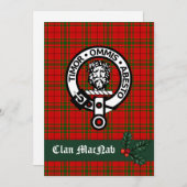 Scottish Clan MacNab Kaart voor Kerstmis (Voorkant / Achterkant)