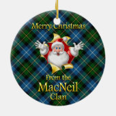 Scottish Clan MacNeil met kerstversiering Keramisch Ornament (Achterkant)