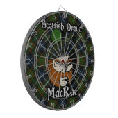 Scottish Clan MacRae Tartan Dartboard Dartbord (Voorkant Links)