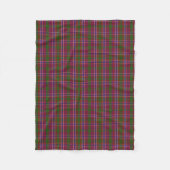 Scottish Clan MacRae Tartan Pset Fleece Deken (Voorkant)