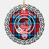 Scottish Clan MacTavish Tartan en Crest Keramisch Ornament (Achterkant)