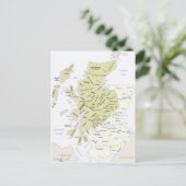 Scottish Clan Map of Scotland Briefkaart (Staand voorkant)
