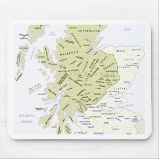Scottish Clan Map of Scotland Muismat