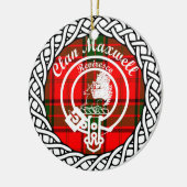 Scottish Clan Maxwell Tartan en Crest Keramisch Ornament (Links)