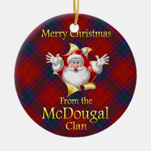 Scottish Clan McDougal kerstversiering Keramisch Ornament (Voorkant)