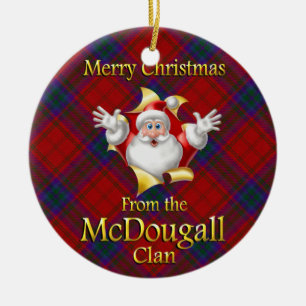 Scottish Clan McDougall-kerstversiering Keramisch Ornament