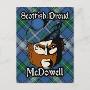 Scottish Clan McDowell Tartan Briefkaart