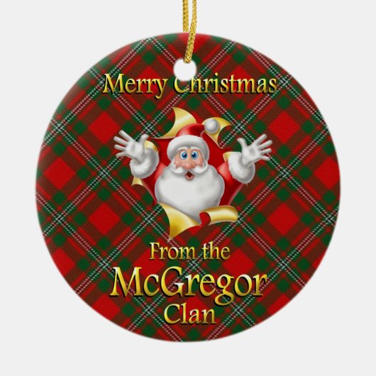 Scottish Clan McGregor kerstversiering Keramisch Ornament (Voorkant)
