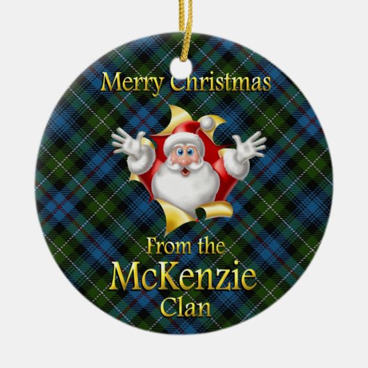 Scottish Clan McKenzie kerstornament Keramisch Ornament (Voorkant)