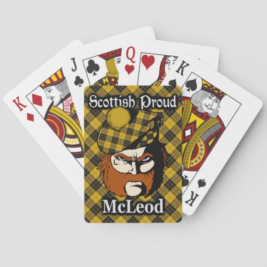 Scottish Clan McLeod Tartan Pokerkaarten (Achterkant)