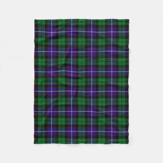 Scottish Clan Mitchell Tartan Pset Fleece Deken (Voorkant)