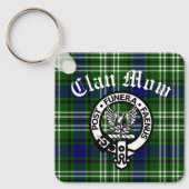 Scottish Clan Mow Crest & Tartan Sleutelhanger (Voorkant)