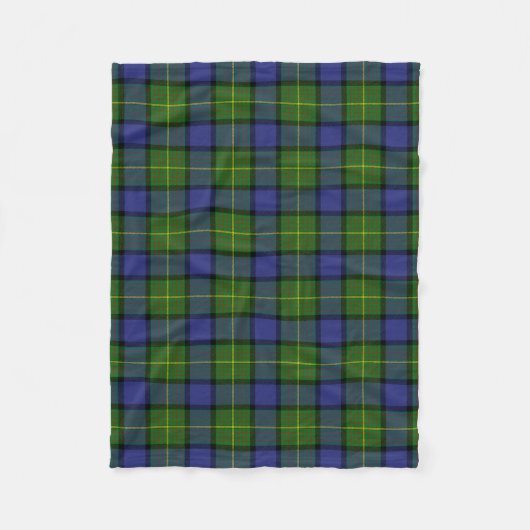 Scottish Clan Muir Tartan Pset Fleece Deken (Voorkant)