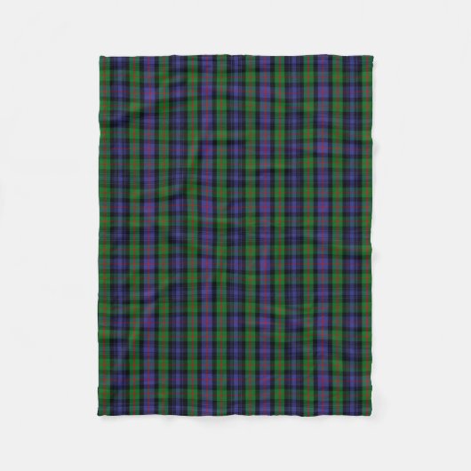 Scottish Clan Murray Tartan Pset Fleece Deken (Voorkant)
