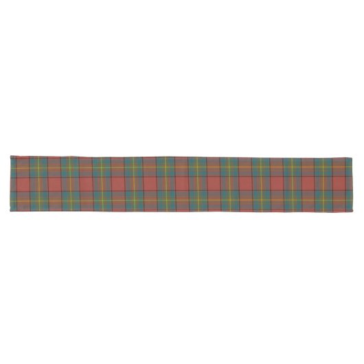 Scottish Clan Oliver Red Tartan Pset Lange Tafelloper (Horizontaal)