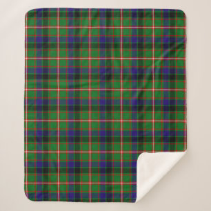 Scottish Clan Reid Tartan Pset Sherpa Deken