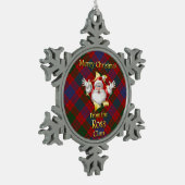 Scottish Clan Ross Kerstornament Tin Sneeuwvlok Ornament (Links)