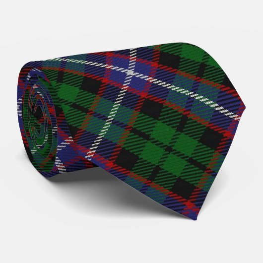 Scottish Clan Russell Letter R Monogram Tartan Stropdas (Opgerold)