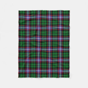 Scottish Clan Russell Tartan Pset Fleece Deken