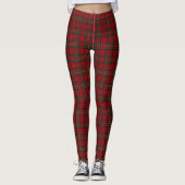 Scottish Clan Stewart Red Tartan Leggings (Voorkant)
