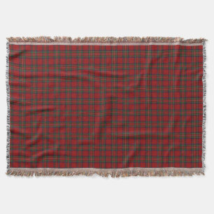 Scottish Clan Stewart Stuart Royal Red Tartan Deken