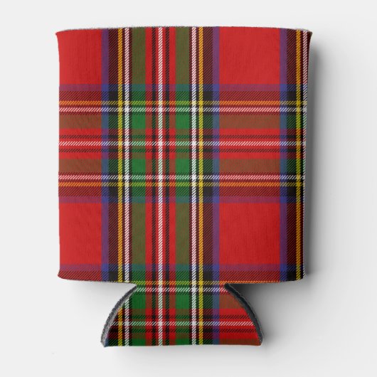 Scottish Clan Stewart Tartan Pset Blikjeskoeler (Voorkant)