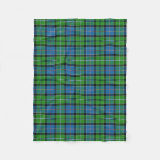 Scottish Clan Stirling Tartan Pset Fleece Deken (Voorkant)