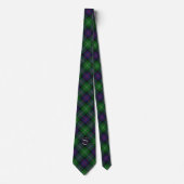 Scottish Clan Sutherland Letter S Monogram Tartan Stropdas (Voorkant)