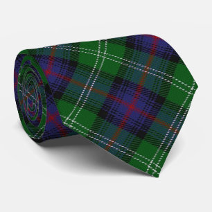 Scottish Clan Sutherland Letter S Monogram Tartan Stropdas