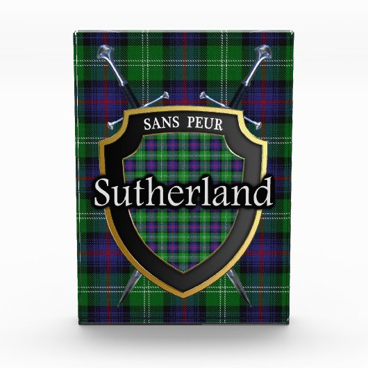 Scottish Clan Sutherland Tartan Fotoblokken (Voorkant)