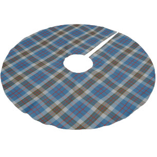 Scottish Clan Thompson Blue en Gray Tartan Kerstboom Rok