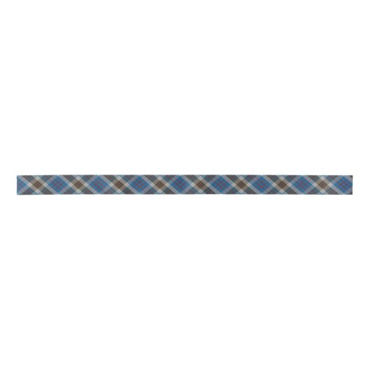 Scottish Clan Thompson Classic Blue Gray Tartan Lint (Voorkant)