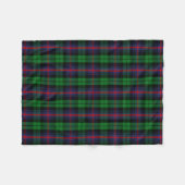 Scottish Clan Urquhart Tartan Pset Fleece Deken (Voorkant (Horizontaal))