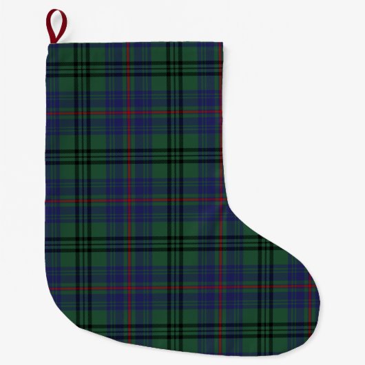 Scottish Clan Walker Tartan Pset Grote Kerstsok (Voorkant)