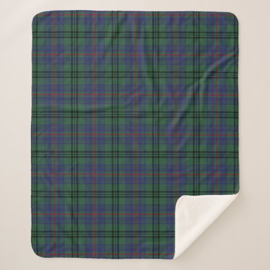 Scottish Clan Walker Tartan Pset Sherpa Deken (Voorkant)