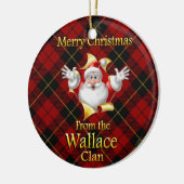 Scottish Clan Wallace kerstornament Keramisch Ornament (Links)