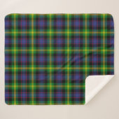 Scottish Clan Watson Tartan Pset Sherpa Deken (Voorkant (horizontaal))