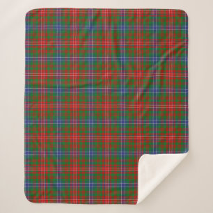 Scottish Clan Wilson Tartan Pset Sherpa Deken