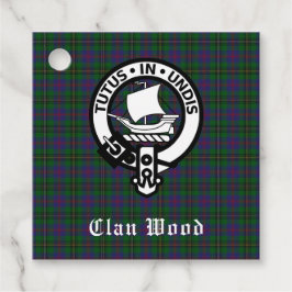 Scottish Clan Wood Crest & Tartan Bedankjes Labels