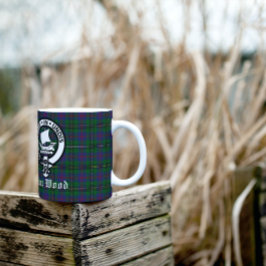 Scottish Clan Wood Crest & Tartan Koffiemok