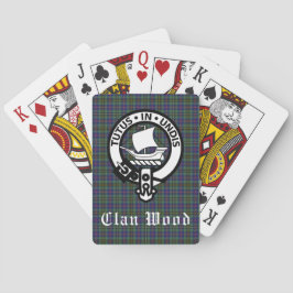Scottish Clan Wood Crest & Tartan Pokerkaarten